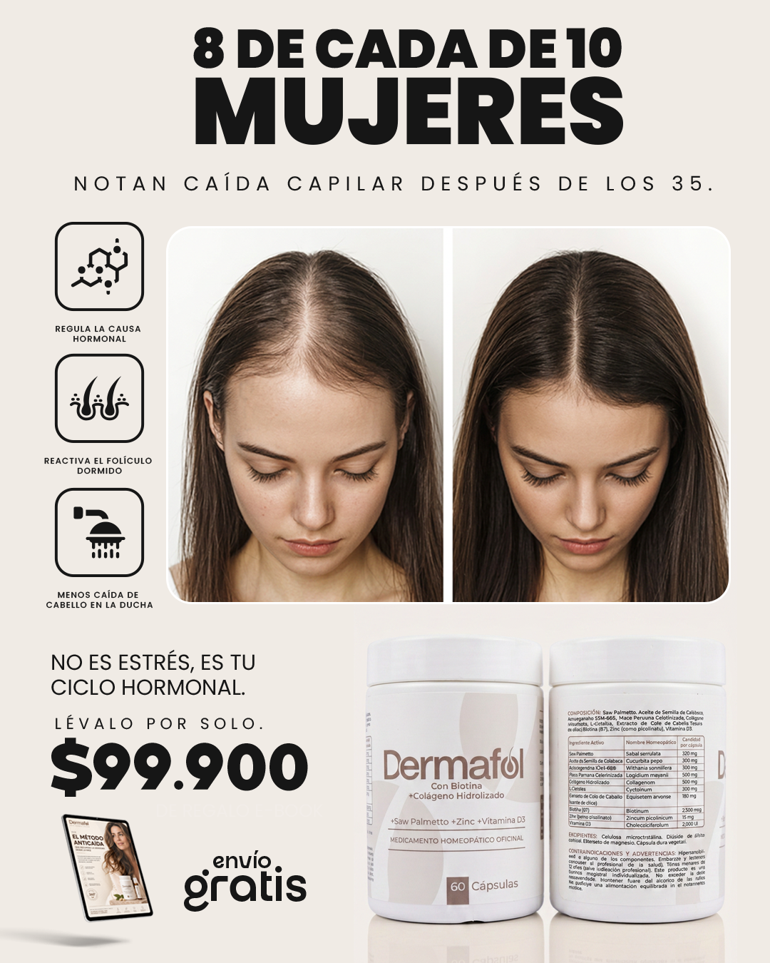 Suplemento interno anticaída Dermafol